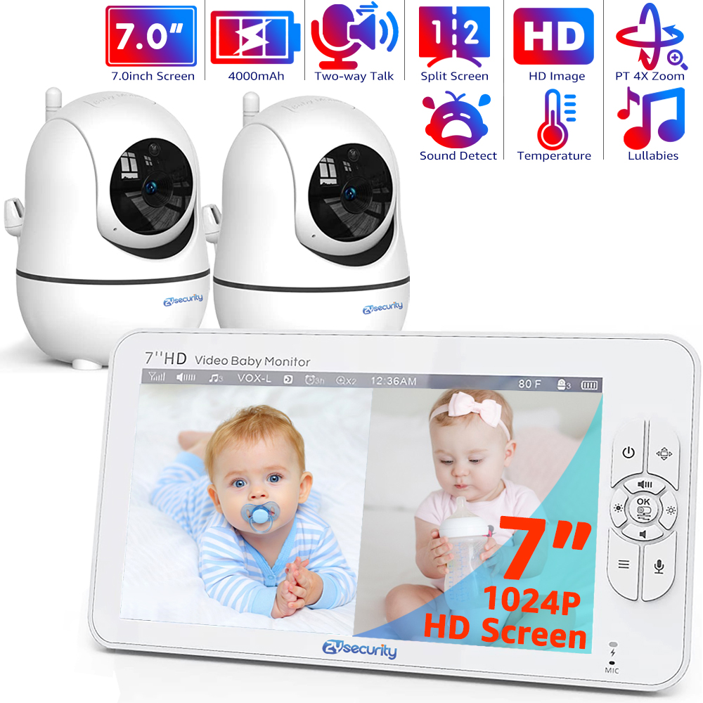 Baby Monitor Split Screen - 7.0 นิ้ว Video Baby Monitor HD