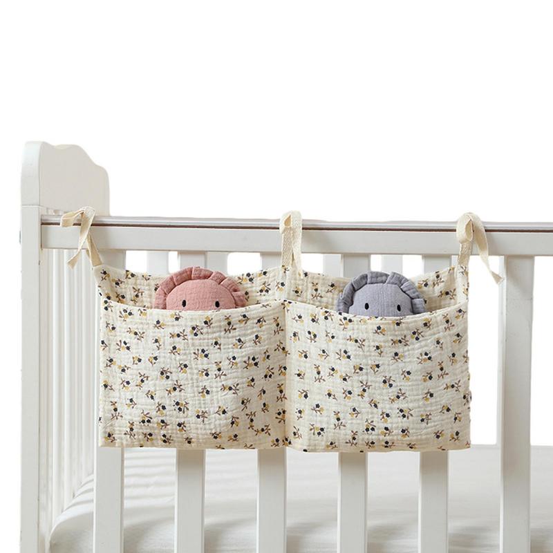 Baby Nursery Animal Prints - Baby Crib Organizer Cot Caddy เตียงเก็บกระเป๋า