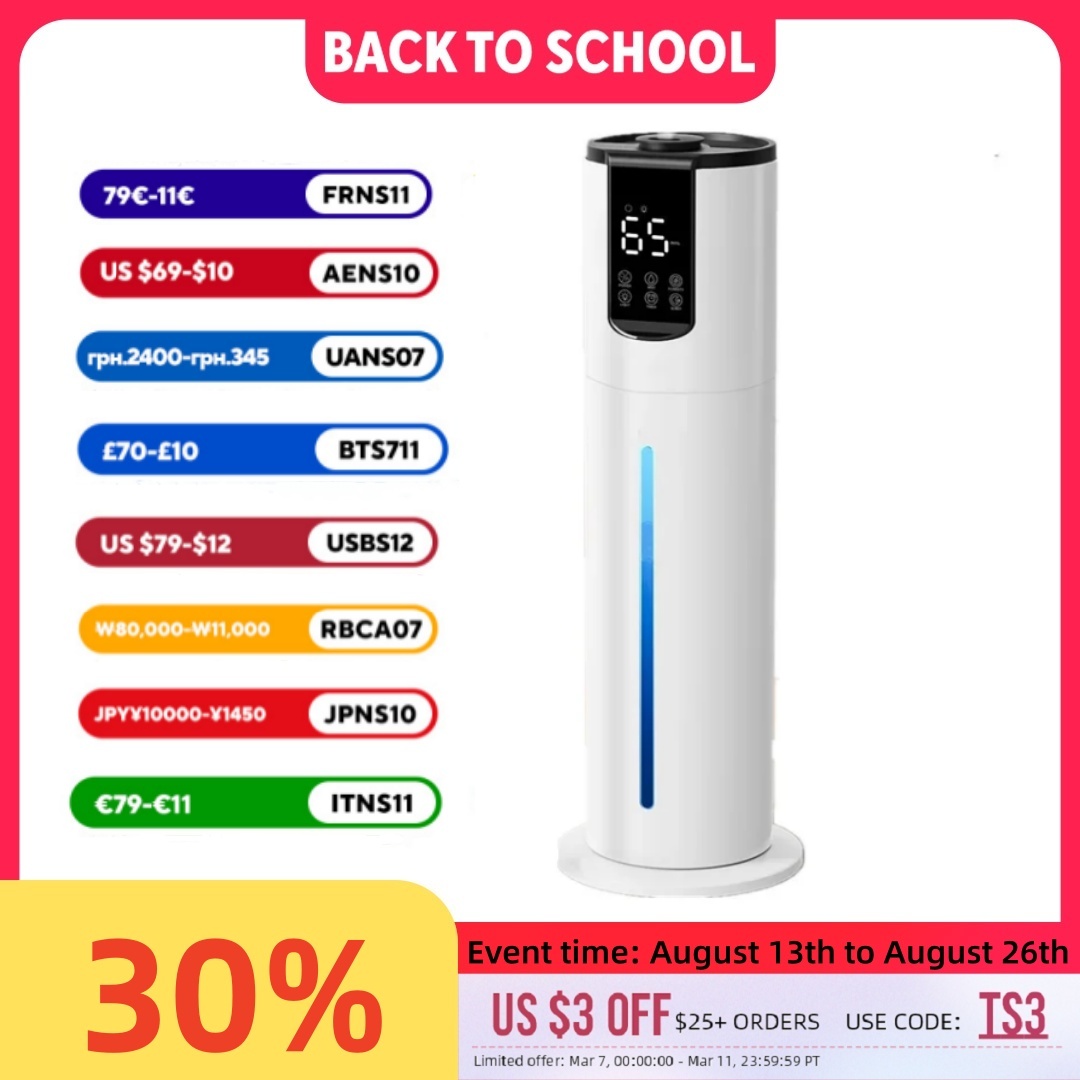 Baby Nursery Humidifier - เครื่องทำความชื้นอัลตราโซนิกแบบเงียบพิเศษ – เครื่องเพิ่มความชื้นในอากาศอัจฉริยะแบบเติมน้ำด้านบนสำหรับเด็กทารก/ห้องเด็กอ่อน ความจุขนาดใหญ่ 8 ลิตร