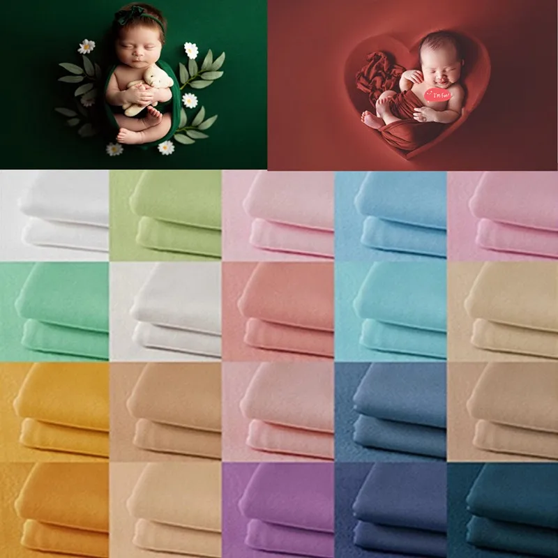 Baby Wrap Stretchy - ผ้าห่อตัวเด็กอุปกรณ์ประกอบฉากการถ่ายภาพเด็กแรกเกิดขนาด150*170ซม. กรอบผ้ายืดฉากหลังอุปกรณ์ถ่ายภาพพื้นหลังสตูดิโอ