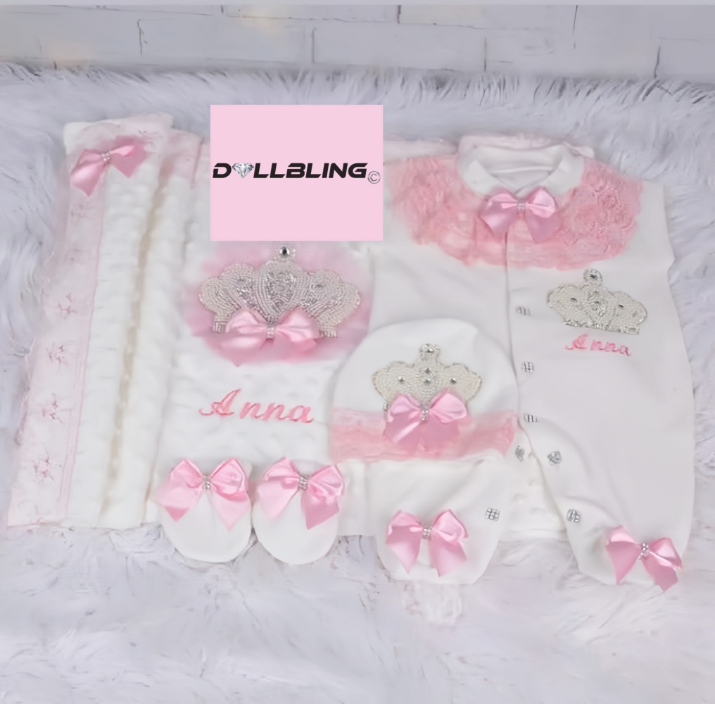 Dollbling ทารกแรกเกิด 4 ชิ้น + - Baby Nursery Embroidery บทวิจารณ์และราคา