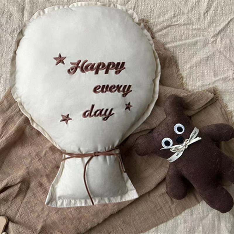 2 ชิ้นผ้าฝ้ายเย็บปักถักร้อยบอล - Baby Nursery Embroidery บทวิจารณ์และราคา