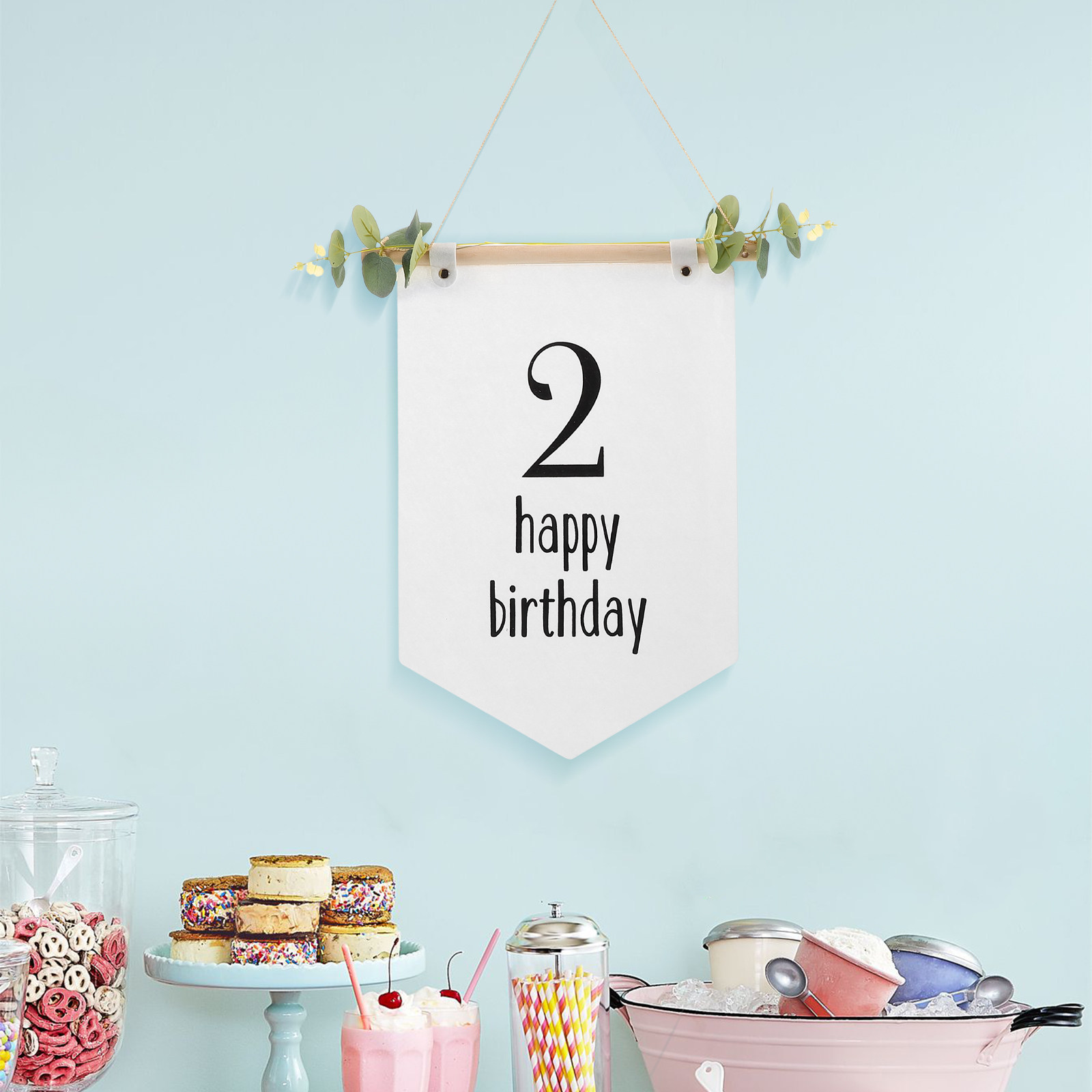 ป้ายแบนเนอร์วันเกิดแบบผ้าสักหล - Baby Nursery Forest Theme บทวิจารณ์และราคา