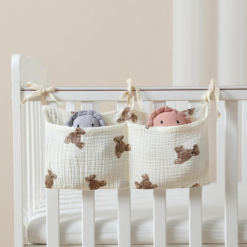 Baby Crib Organizer Cot Caddy  - Baby Nursery Animal Prints บทวิจารณ์และราคา