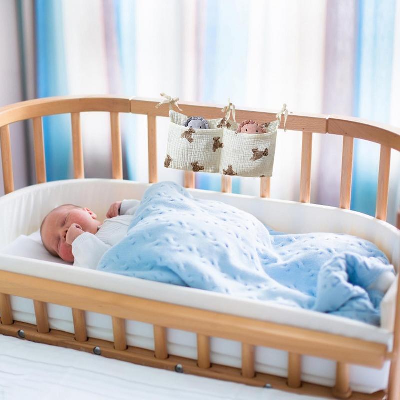 Baby Crib Organizer Cot Caddy  - Baby Nursery Animal Prints บทวิจารณ์และราคา
