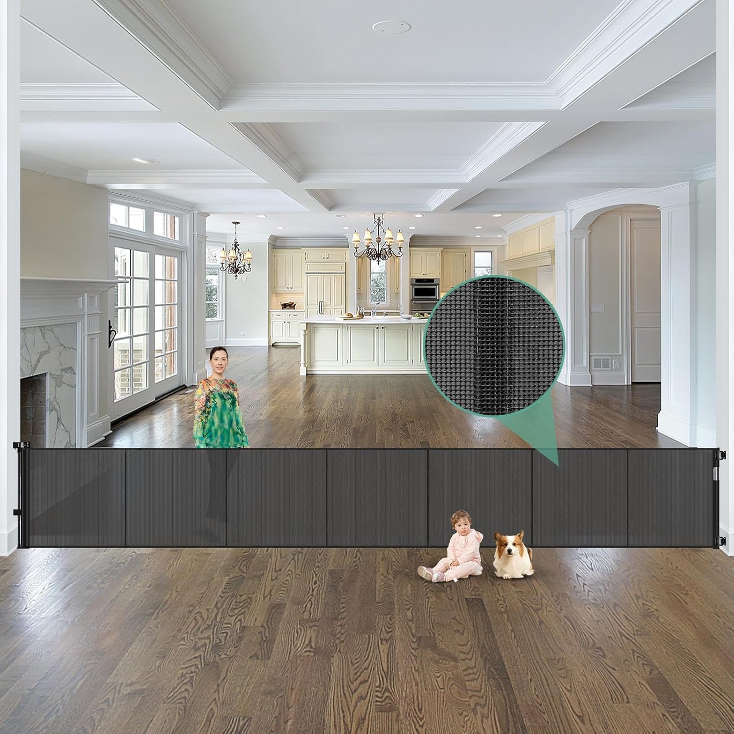ประตูกั้นเด็กแบบยืดหดได้ ขนาด  - Baby Gate Extra Wide บทวิจารณ์และราคา