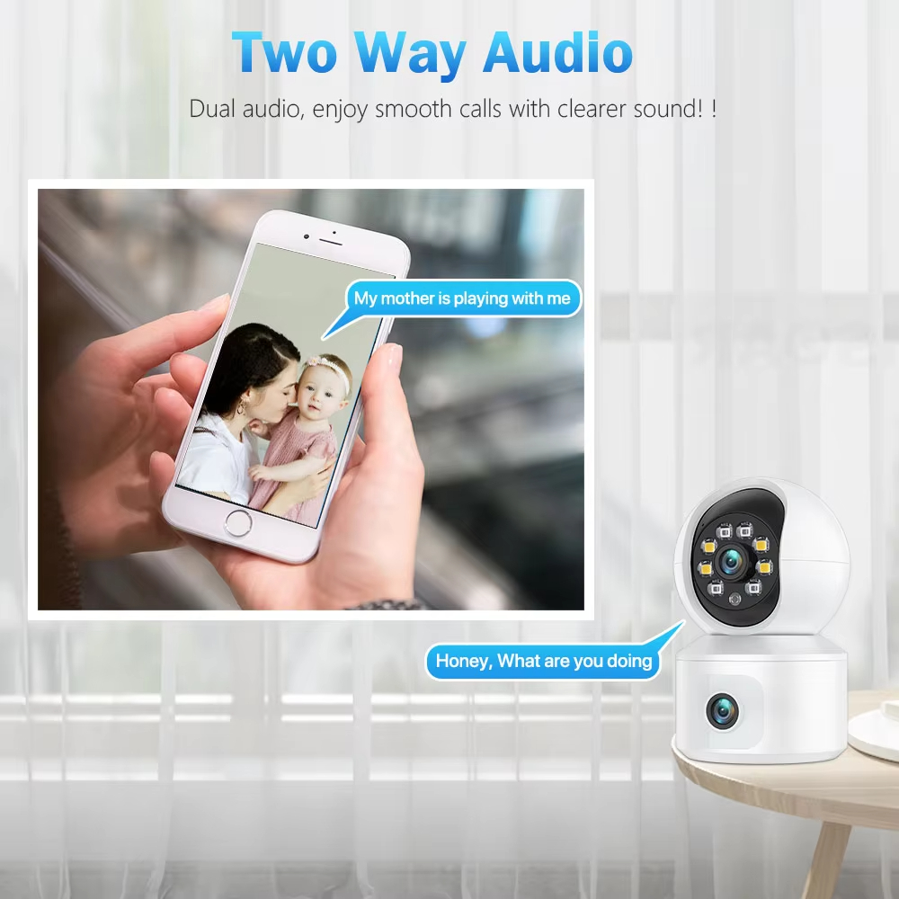 กล้องวงจรปิด WiFi IP 6MP ICSEE - Baby Monitor Split Screen บทวิจารณ์และราคา