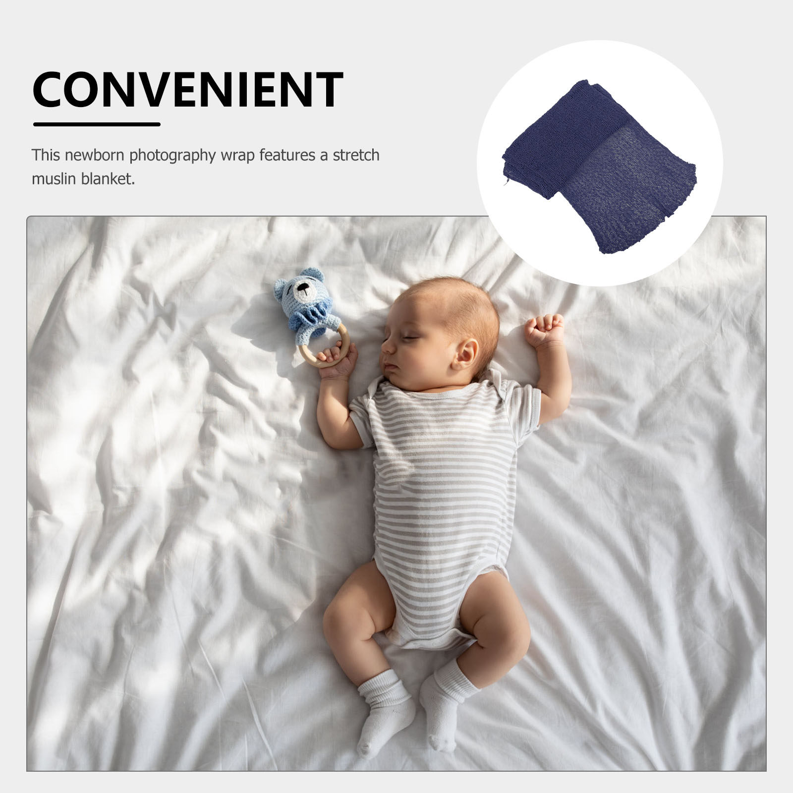 ผ้าห่อตัวทารกแรกเกิดสำหรับถ่าย - Baby Wrap Stretchy บทวิจารณ์และราคา
