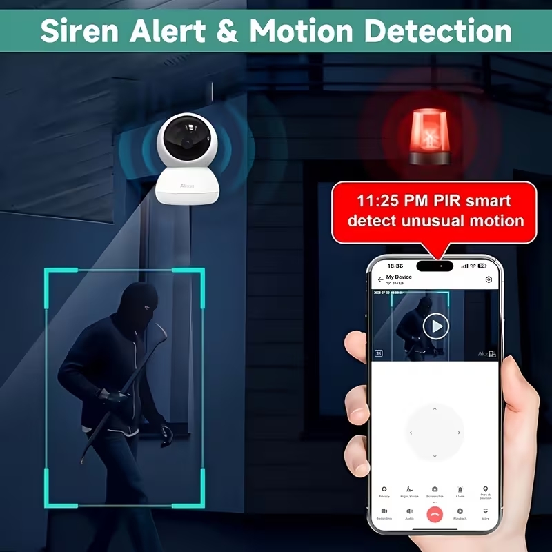 กล้องวงจรปิดอัจฉริยะ WiFi แบบไ - Baby Monitor Split Screen บทวิจารณ์และราคา