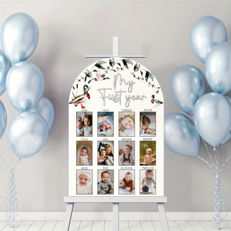 แผ่นไม้บันทึกภาพปีแรกของลูกเป็ - Baby Nursery Picture Frames บทวิจารณ์และราคา