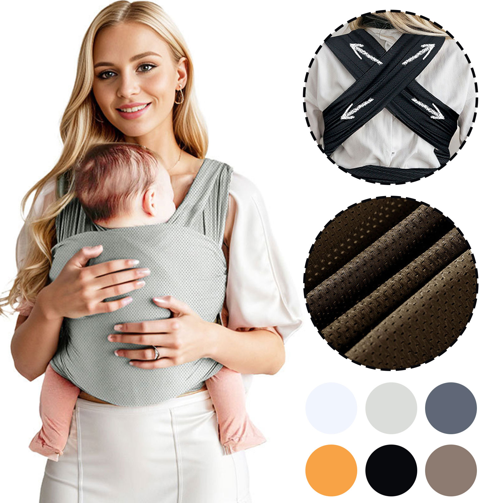 ผ้าห่อตัวเด็กอเนกประสงค์ ยืดหย - Baby Wrap Stretchy บทวิจารณ์และราคา