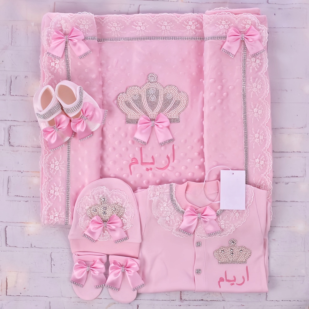 ชุดของขวัญ5ชิ้นสำหรับเด็กหญิงแ - Baby Nursery Embroidery บทวิจารณ์และราคา