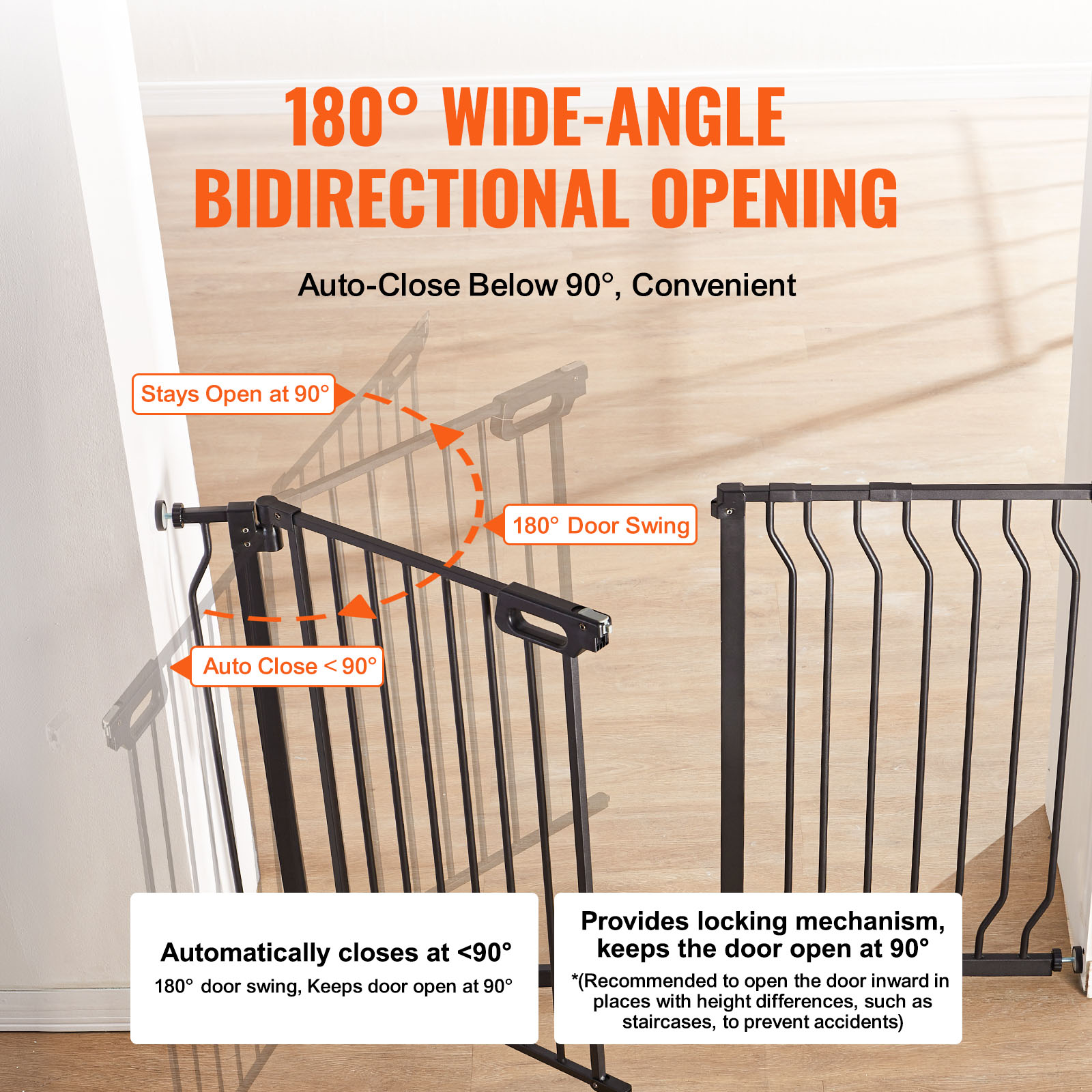 ประตูนิรภัยสำหรับเด็กและสัตว์เ - Baby Gate Extra Wide บทวิจารณ์และราคา