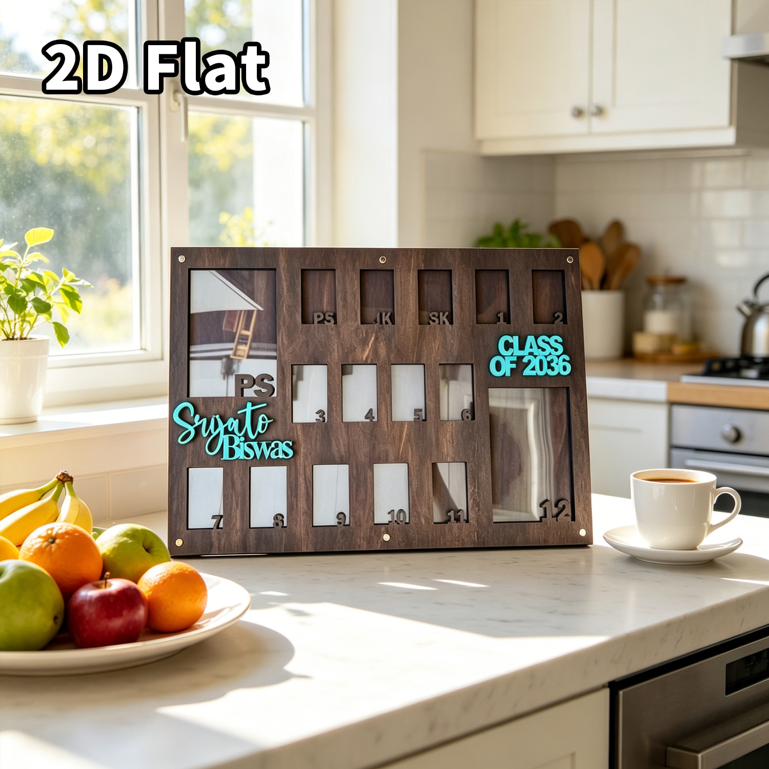 กรอบรูปไม้แบบกำหนดเอง 1 ชิ้น ป - Baby Nursery บทวิจารณ์และราคา
