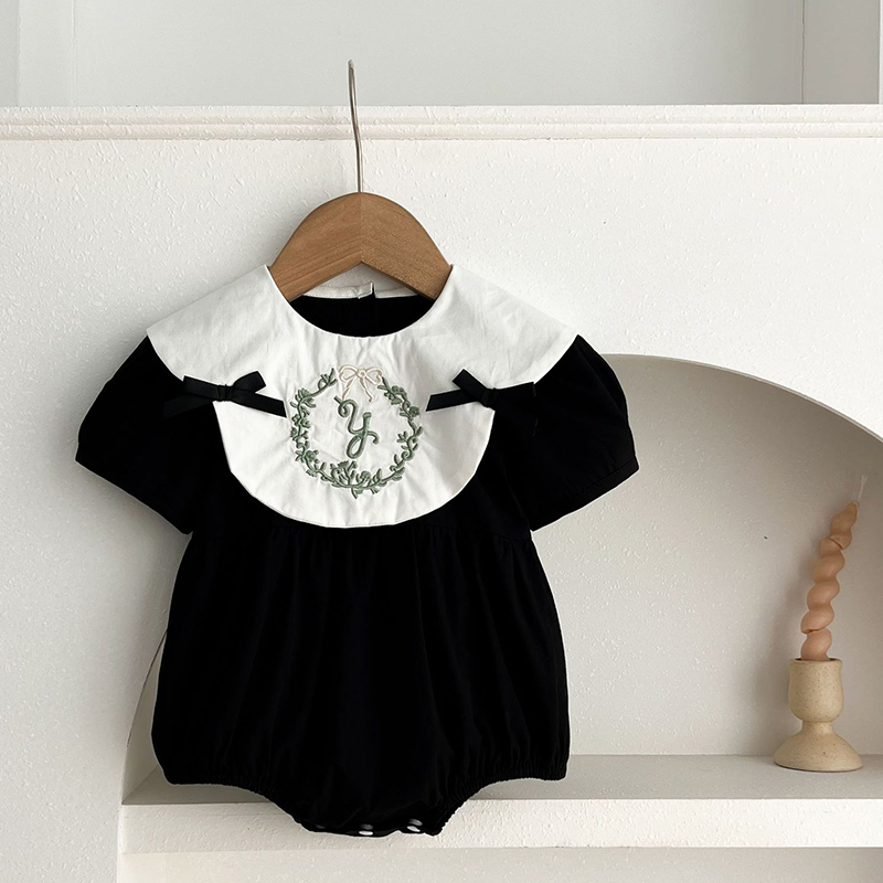 เสื้อผ้าเด็กทารกใหม่ฤดูร้อนเด็ - Baby Nursery Embroidery บทวิจารณ์และราคา
