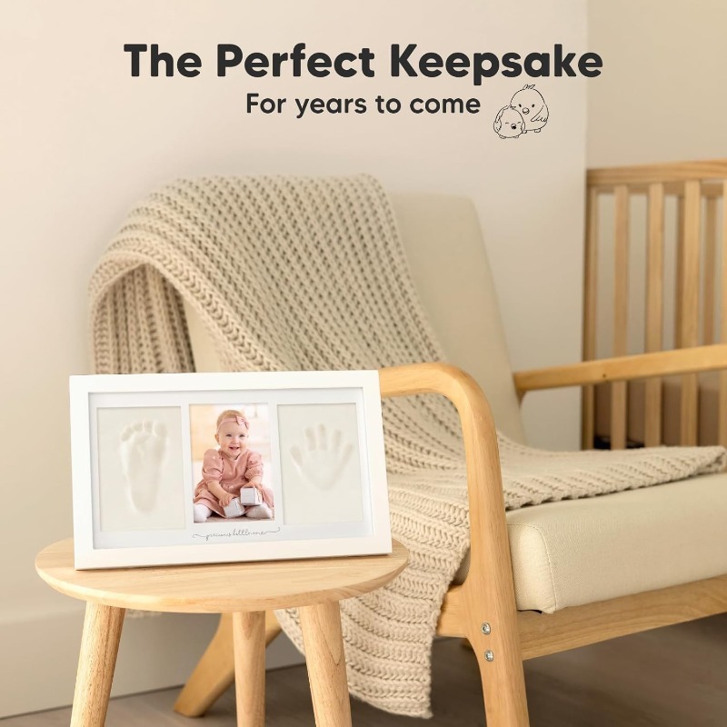 ชุดของที่ระลึกสำหรับรอยมือและร - Baby Nursery Picture Frames บทวิจารณ์และราคา