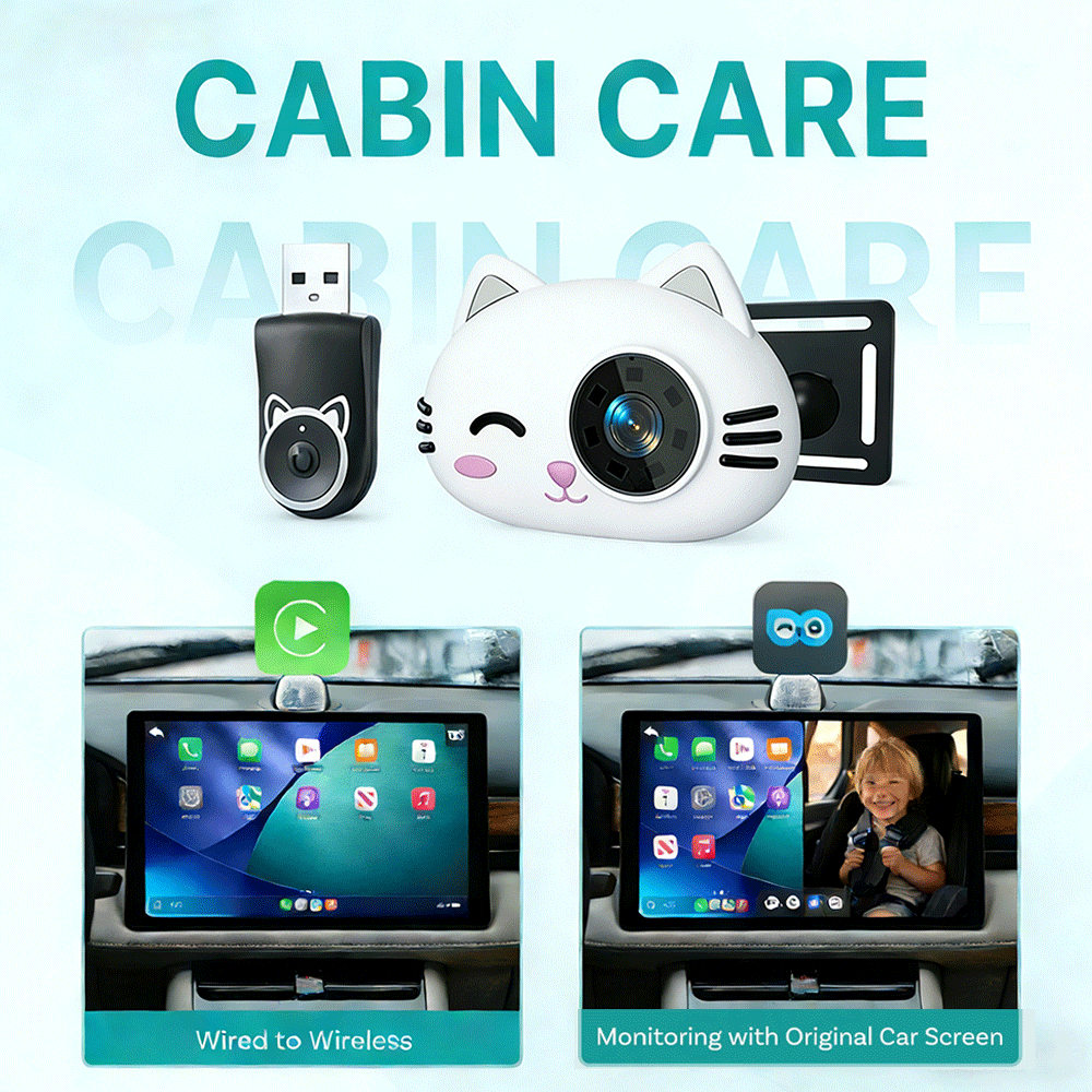 อะแดปเตอร์ CarPlay ไร้สาย Cabi - Baby Monitor Split Screen บทวิจารณ์และราคา