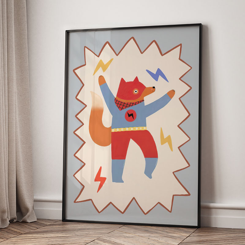 ภาพวาดการ์ตูนตลกๆ สุดเท่ห์ สำห - Baby Nursery Animal Prints บทวิจารณ์และราคา